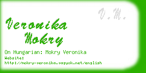 veronika mokry business card